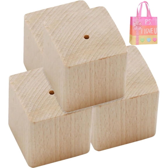 Wooden Flower Nails for Cake Decorating - Set of 4 Professional Icing Flower Turntables, Stable Base for Royal Icing & Buttercream Flowers (XX-1.45 inch)