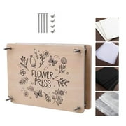 Wooden Flower Press Kits for Adults Kids DIY Art Crafts, Flower Press, Leaf Press, Plant Press for Making Greeting Cards