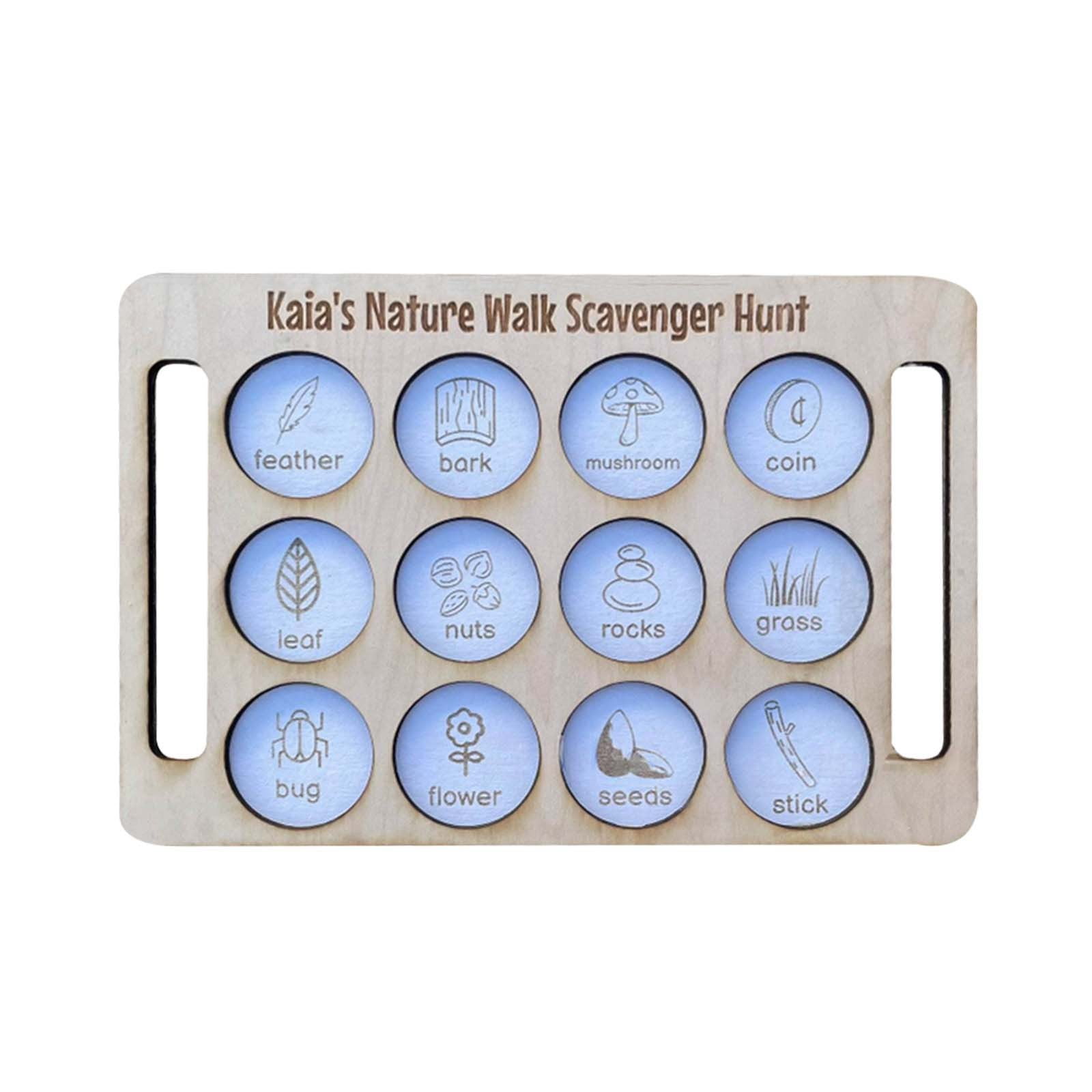 Wooden Flower Rack Children's Outdoor Exploration Of Nature In Spring