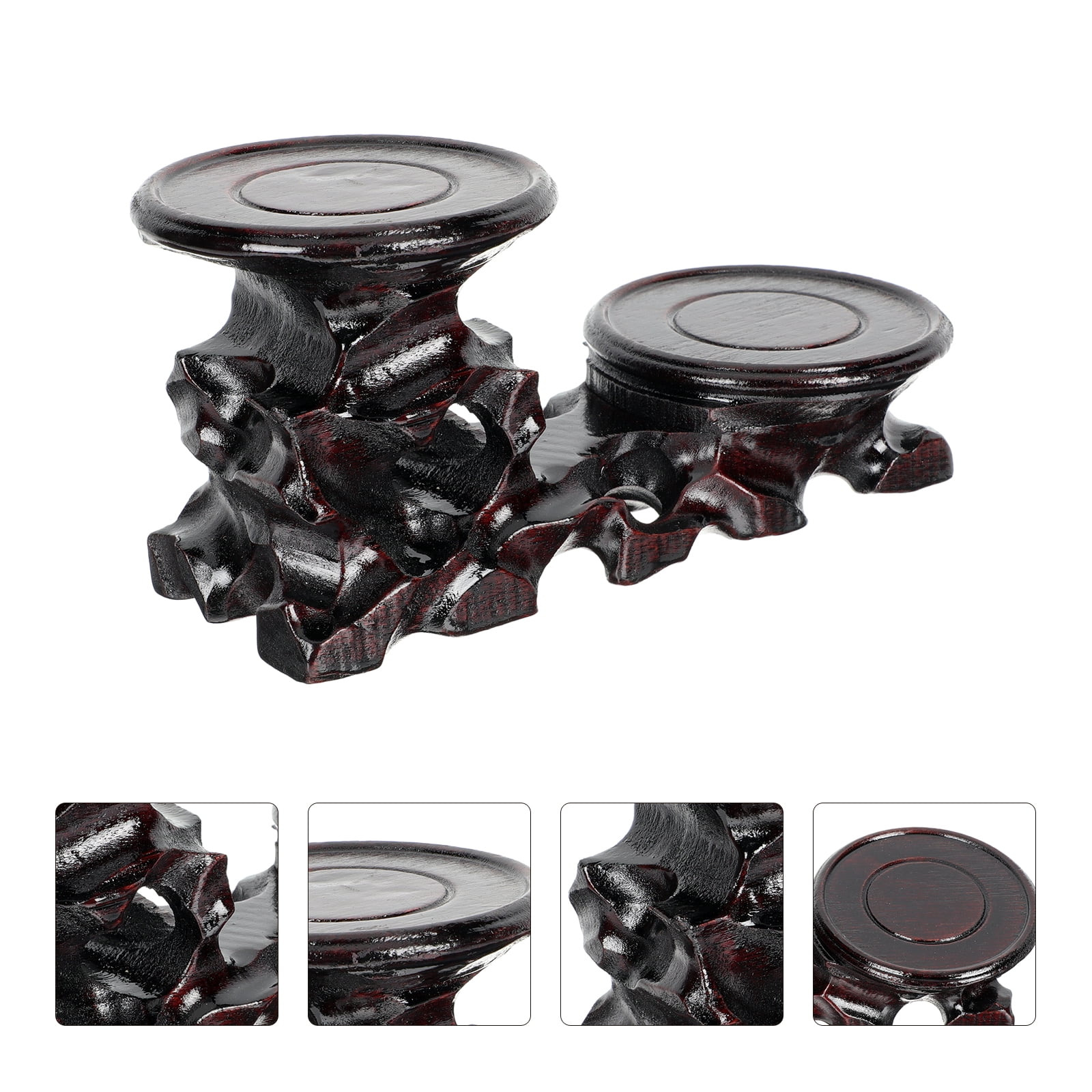 Wooden Flowerpot Display Base Wooden Flower Pot Stand Scene Adornment