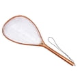 thumbnail image 1 of Wooden Fly Fishing Net with Clear Rubber Basket - Medium, 1 of 6