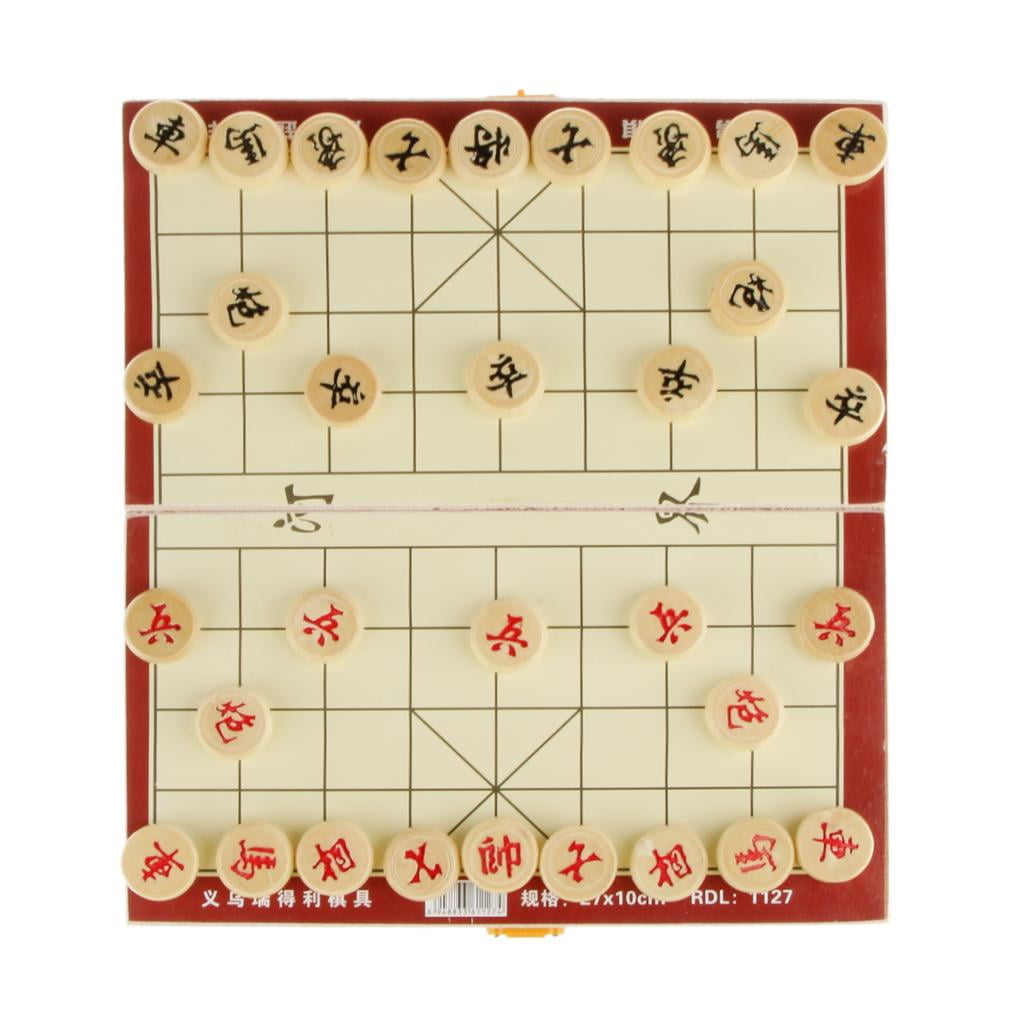 Luoyer 15 inch Chinese Chess Set with PU Leather Foldable Board Xiangqi  Portable Chinese Chess Game Set Strategy Xiang Qi Board Games for 2 Players  for Teens Ad… in 2023