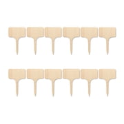 Way To Celebrate Wooden Food Label Tags, 12 Pieces, Brown, 4