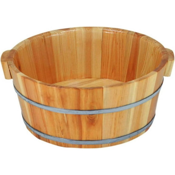 Wooden Foot Baths Spa,  Solid Wood Foot Tub, Washing Bowl Bucket Feet for Relieving