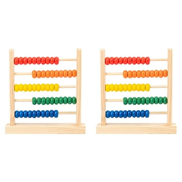 Wooden For Kids Math 50 Counting Toy Beads Multicolor Counters For 3 5 Year Olds Counting Toys For Preschool Learning And Development 1pc 2PCS Ring Stacking Board Interactive Charts for Toddlers Kids