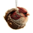 thumbnail image 1 of Wooden Forest Animal Acorn Ornaments – Cozy Forest Christmas Ornaments, Wooden Cute Forest Animal Christmas Trees Hanging Decorations,Rustic Nature-Themed Home Decor, Christmas Gifts（Bird）, 1 of 6