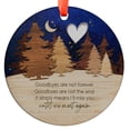 thumbnail image 1 of Wooden Forest Ornament, Starry Night Scene, Heartfelt Goodbye Gift, Memorial Ornament, Meaningful Keepsake, Thoughtful Sympathy Gift, Holiday Keepsake, Xmas Tree Hanging Decoration, 1 of 5