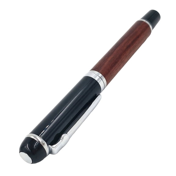 Wooden Fountain Pen with Piston Filled Converter 0.5mm Tip For StudentsAdu1tMen Women Calligraphy Practice