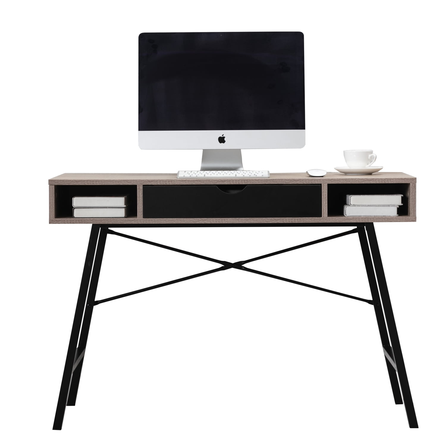 Wooden Frame Computer Desk for Home Office, Writing Table for Children