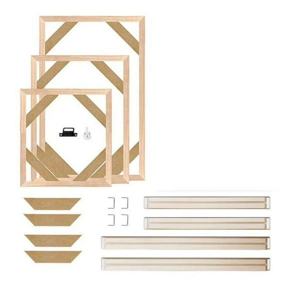 Wooden Frame DIY Picture Frames Art Suitable for Home Decor Painting Digital Diamond Drawing Paintings, Display Pictures