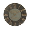 thumbnail image 1 of Wooden Frame Iron Clock, 1 of 2