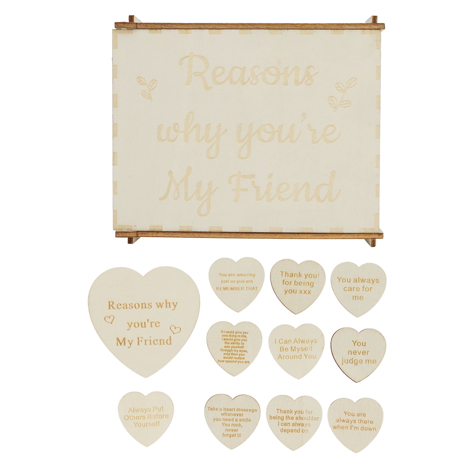 Wooden Friendship Gift Box 10 Reasons Why You Are My Best Friend Wooden