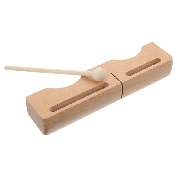 Wooden Frog Instrument Wood With Mallets Percussion Instruments Wood Block Instrument Percussion Instruments For Adults Wood Building Blocks Light Yellow