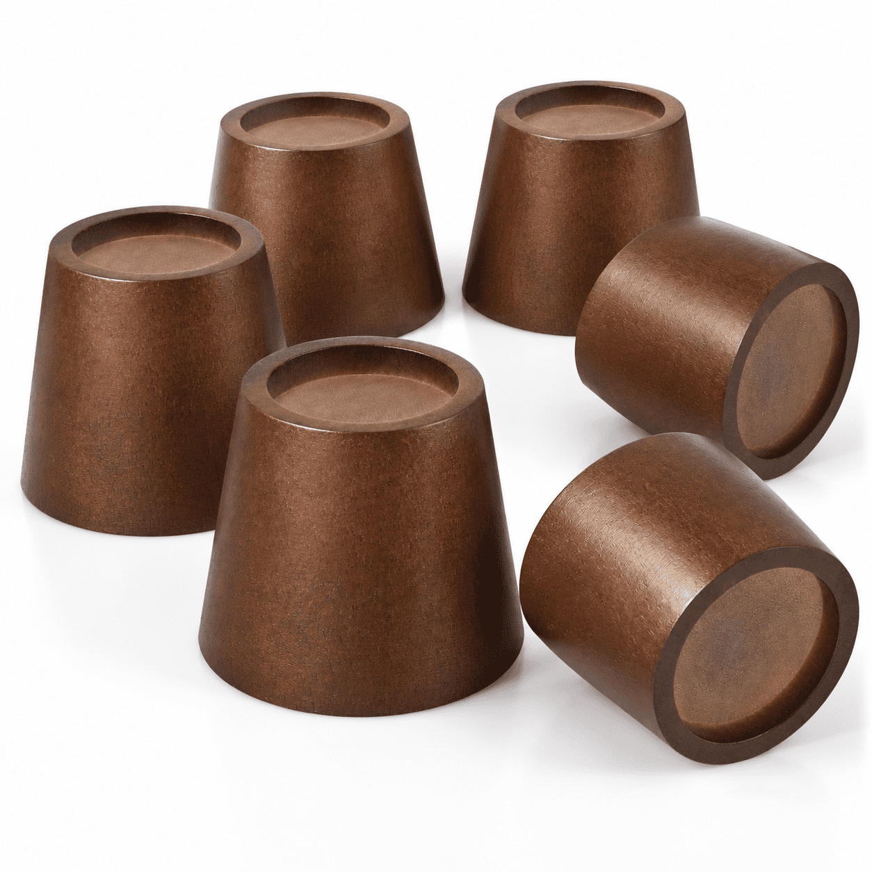 Table Riser Round Wooden Furniture Risers 3 Inch Round Set, Heavy Duty Wood Lifts for Bed ...