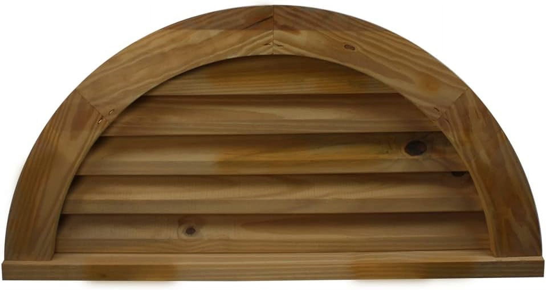 Wooden Gable Vent 40" Half Moon Louvered Vents