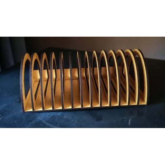 Wooden Game Cartridge Storage Rack Organizer for Video Game Discs and Cards