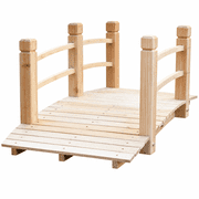 Wooden Garden Bridge Arc Footbridge