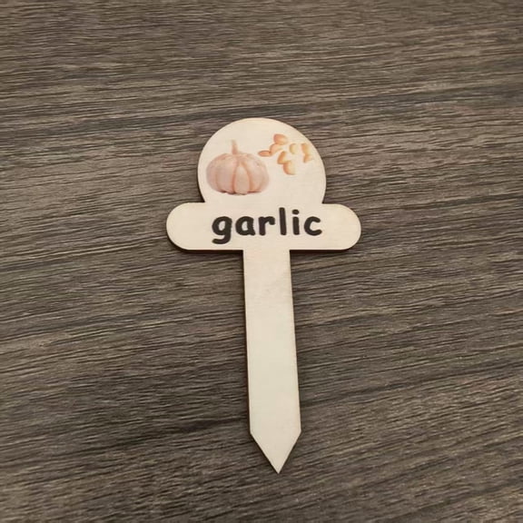 Wooden Garden Markers - Style A Natural Wood Garden Marker Set, Smooth Sanded Finish, Clear Easy-to-Write Surface, Garden Labels for Herbs, Flowers & Gardening, for Garden, Yard & Gifts for Women