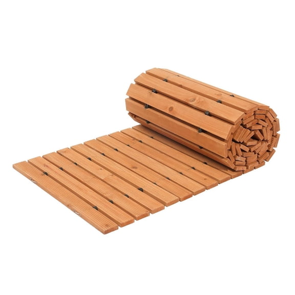 Wooden Garden Pathway 12ft x 17in, Roll Out Walkway