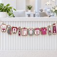 Wooden Garland Dentist Christmas Garland Dental Icons Wooden Clinic ...