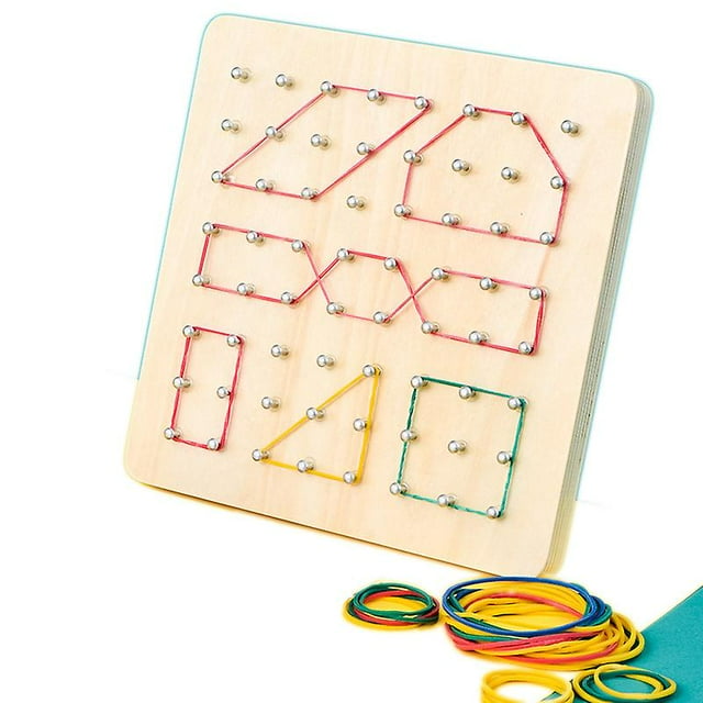 Wooden Geoboard Mathematical Manipulative Material Array