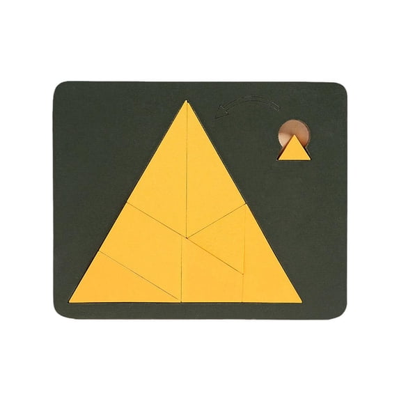 Wooden Geometric Puzzles Challenge Brain Teaser Decomprion Puzzle` T2W4