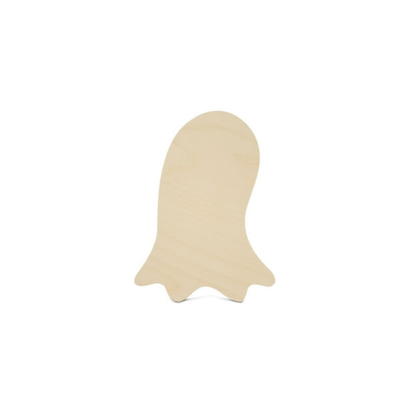 Wooden Ghost Cutout 10 x 7-1/2-inch, 1/4 inch Thick, Pack of 1 Wooden Halloween Cutouts Decorations for Door Hanger, by Woodpeckers