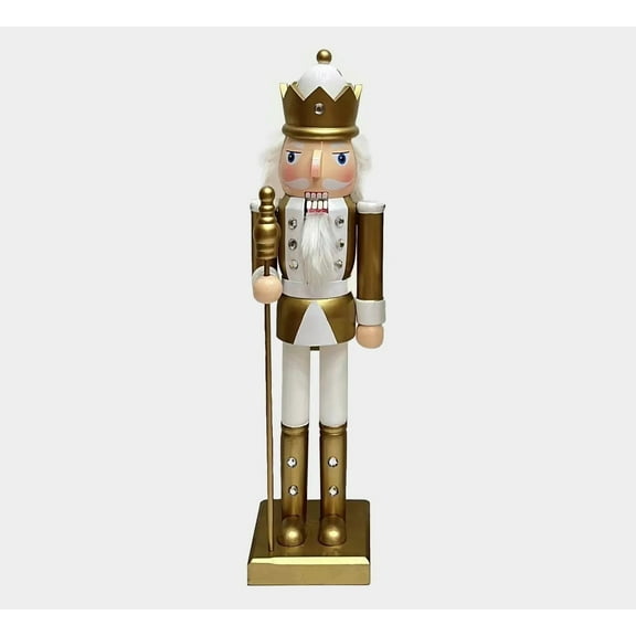 Wooden Golden Soldier Nutcracker Wizardi F07M6-14B