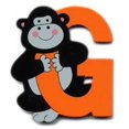thumbnail image 1 of Wooden Gorilla Letter G Magnet by The Toy Workshop, 1 of 2