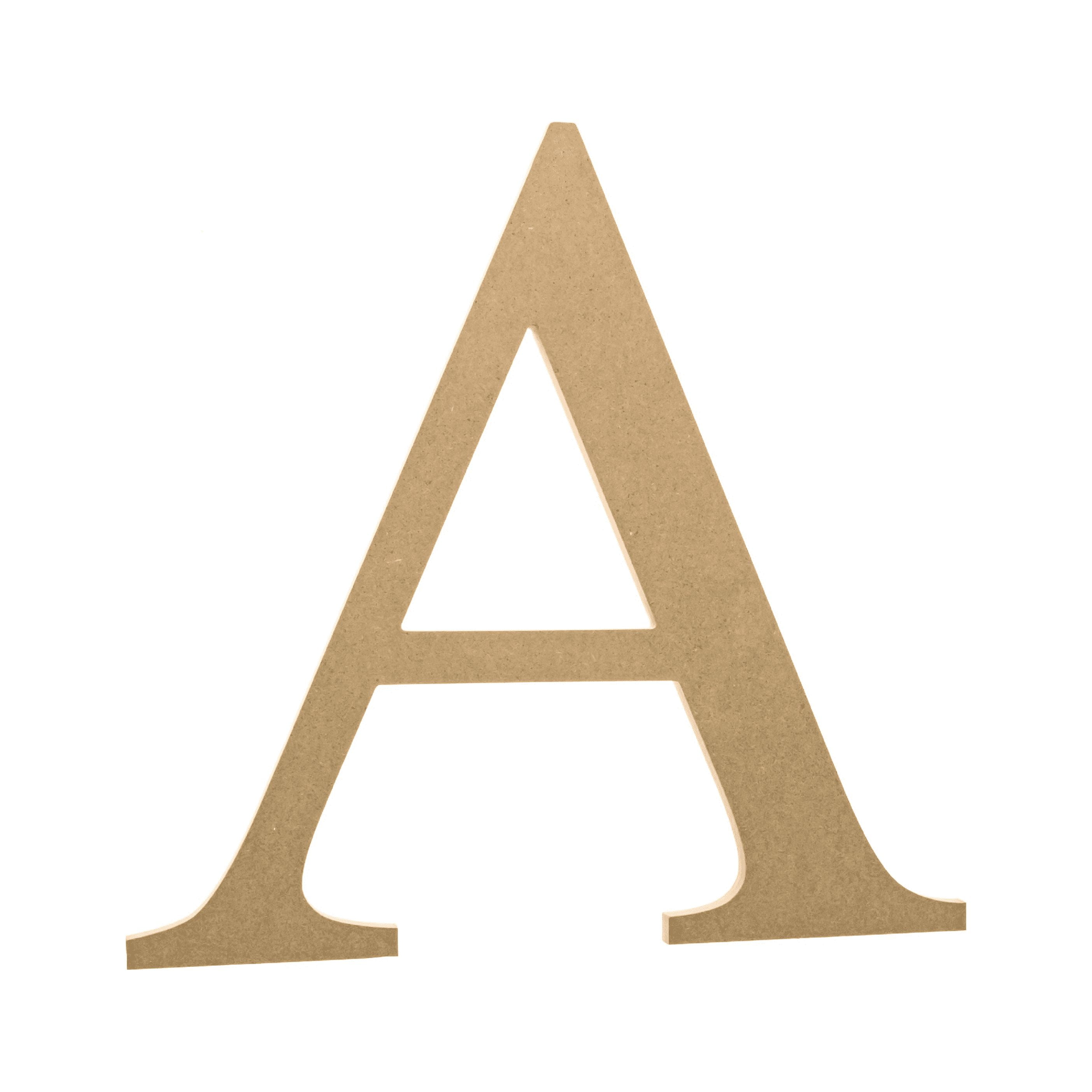 Wooden Greek Letter Alpha - Fraternity/Sorority - Premium MDF Wood Letters  (6 inch, Alpha)