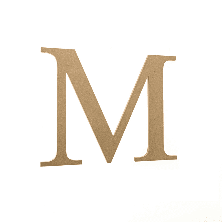 Wooden Greek Letter Omega - Fraternity/Sorority - Premium MDF Wood Letters  (6 inch, Omega) 