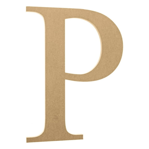 Wooden Greek Letter Rho - Fraternity/Sorority - Premium MDF Wood Letters (6 inch, Rho)