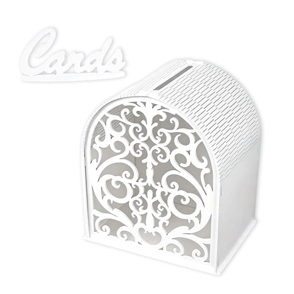 Wooden Greeting Card Box For Wedding Reception Bridals Birthday Party Decorative Display