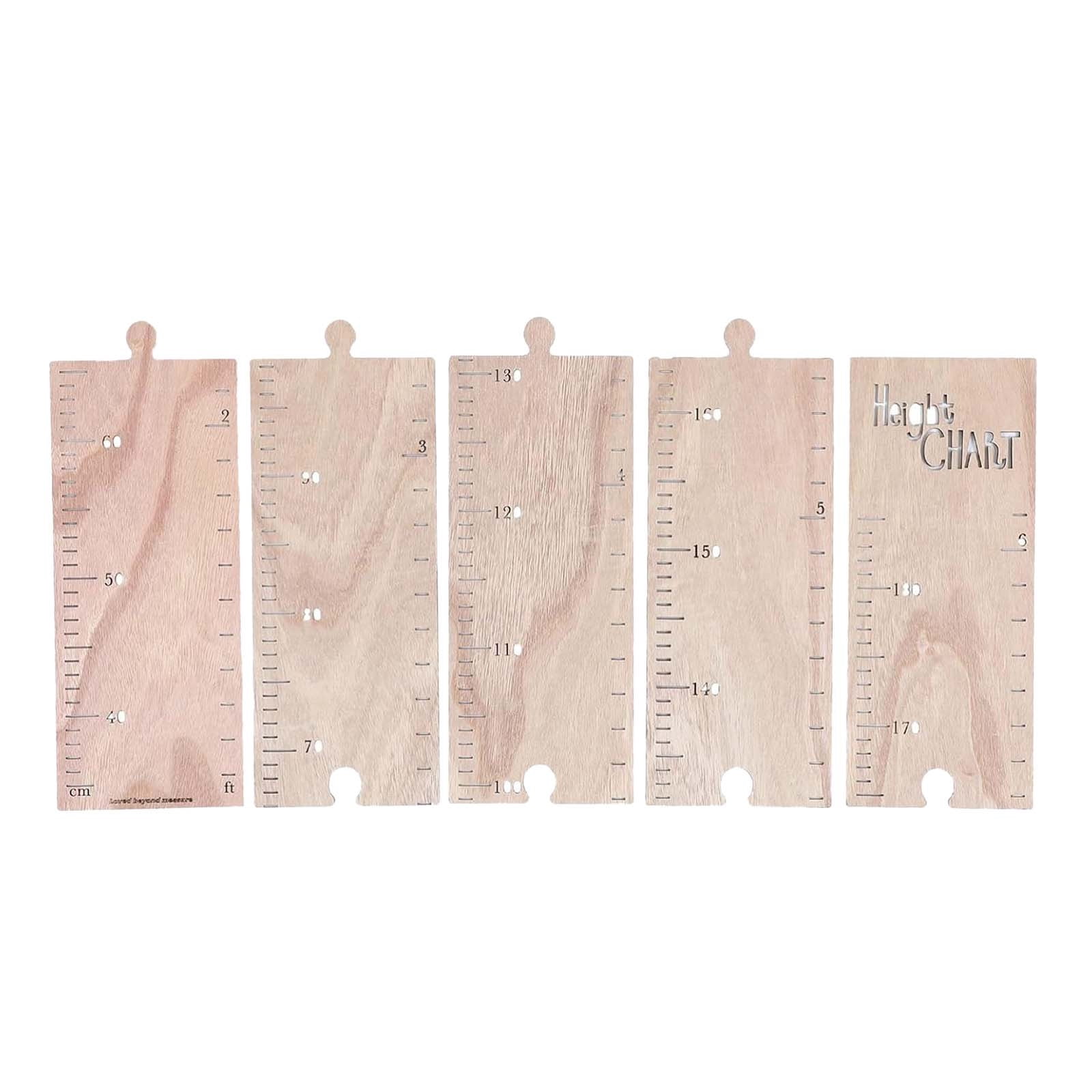Dry Wall Ruler Wooden Growth Chart Ruler - Wall-Mounted, Dry-Erase Board Design ...