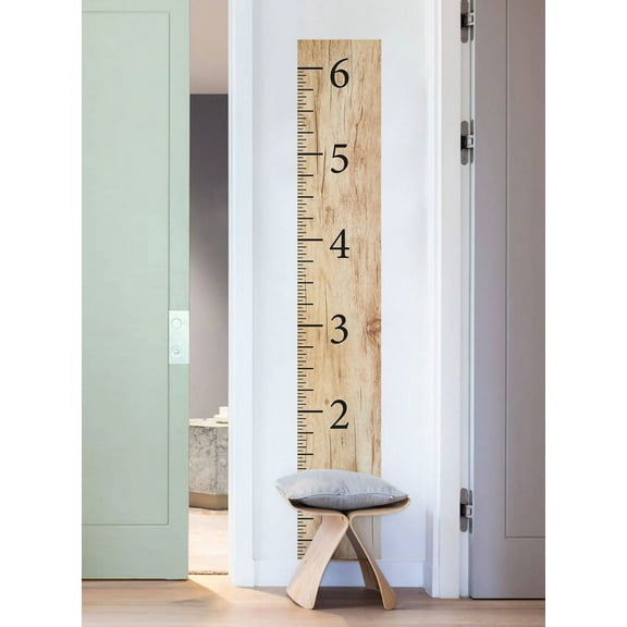 Wooden Growth Chart Ruler Wall Sticker