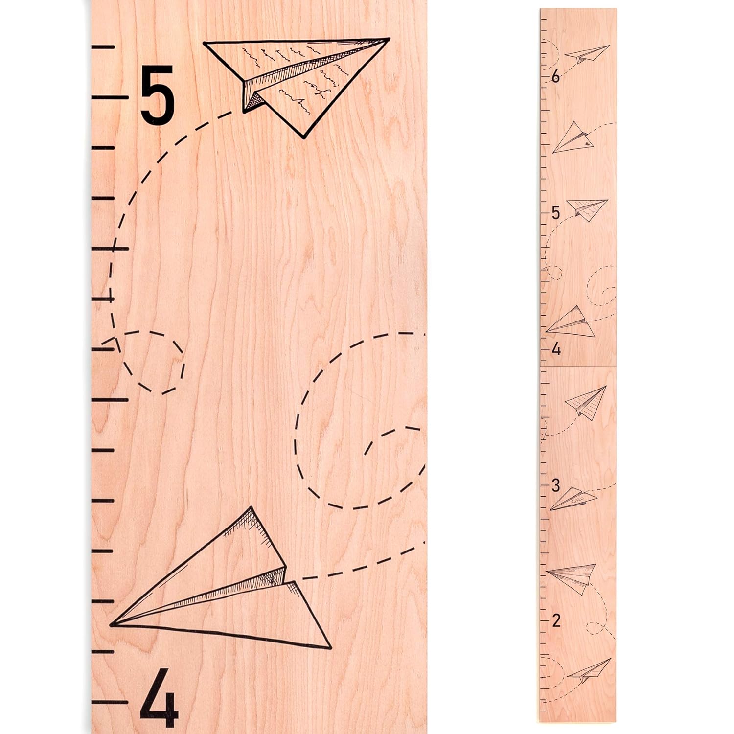 Wooden Growth Chart for Wall Wood Height Chart for Kids Child Height