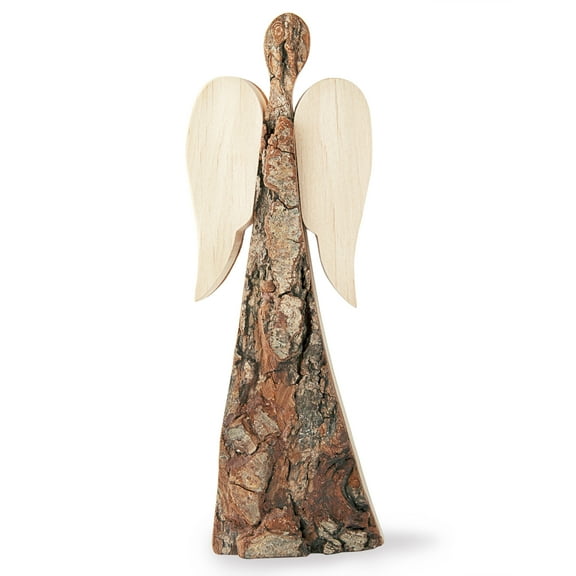 Wooden Guardian Angel Figurines & Remembrance Angel Collectible Statue - Rustic Angel Gift