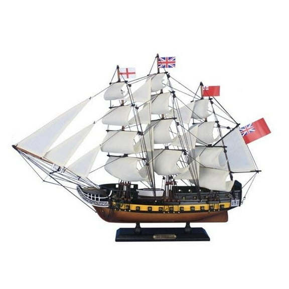 Wooden HMS Surprise Master & Commander Model Ship- 24 in.