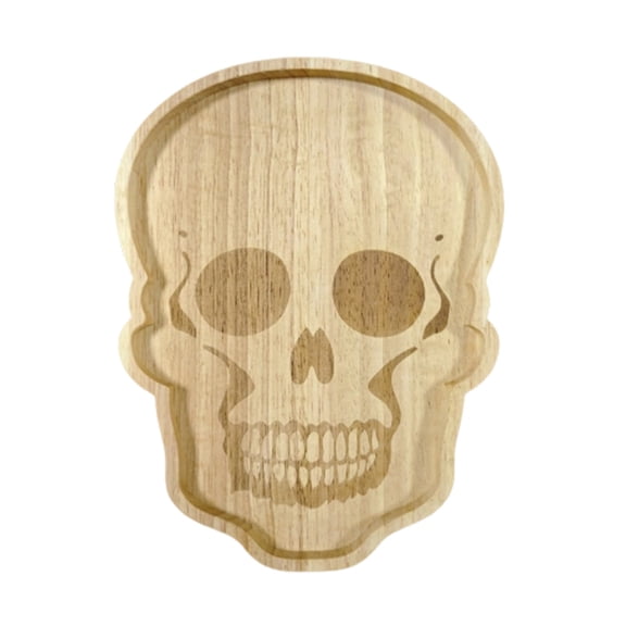 Wooden Halloween Serving Tray, Ghost Shape Charcuterie Board For Snacks And Appetizers, Rustic Fall Decorative Platter For Party And Home Display, A (Multicolor, 23.6*17.8*1.5CM)