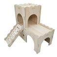 thumbnail image 1 of Wooden Hamster Maze Villa - with Slide & Seesaw, Chew-Proof, Hideout, Cage Accessories, for Hamsters/Gerbils, 1 of 3