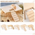 thumbnail image 1 of Wooden Hamster Platform with Climbing Ramp, Natural Wood Standing Ledge for Small Animal Cage Accessories, Syrian Hamster Dwarf Mouse Nesting Exercise Playground, 1 of 6