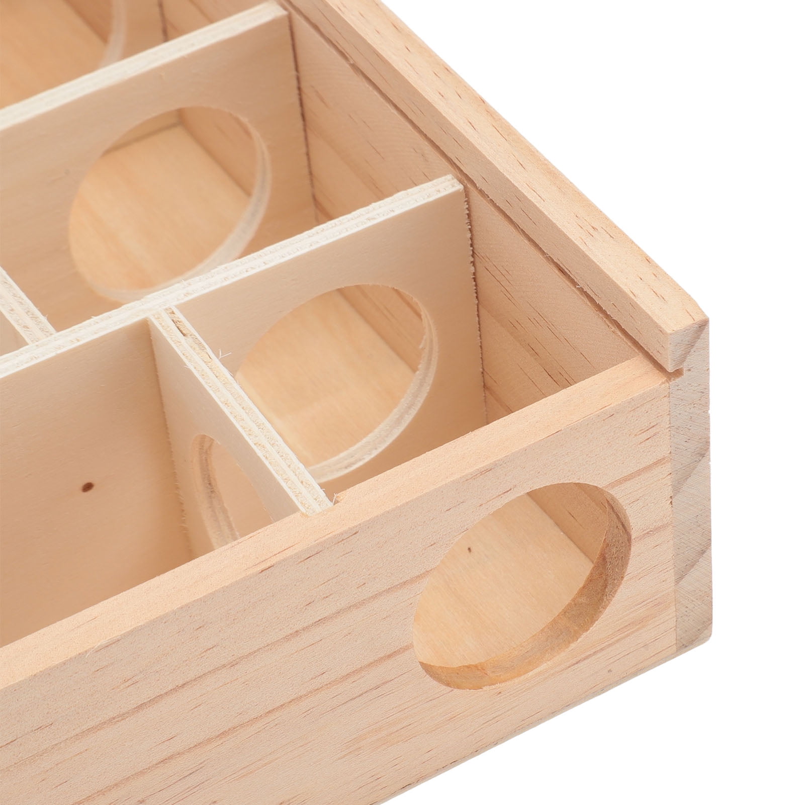 Wooden Hamster Tunnel Maze With Cover Interactive Hideout Exploring Toy For Hamsters Mice Gerbils