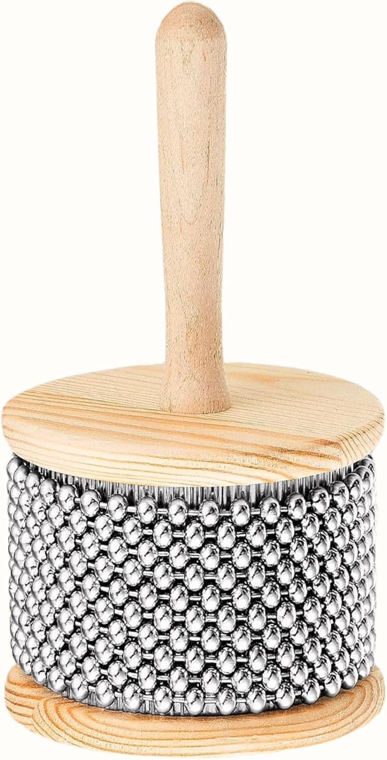 Wooden Hand Cabasa Percussion Instrument: Hand Shaker Pop Cabasa ...