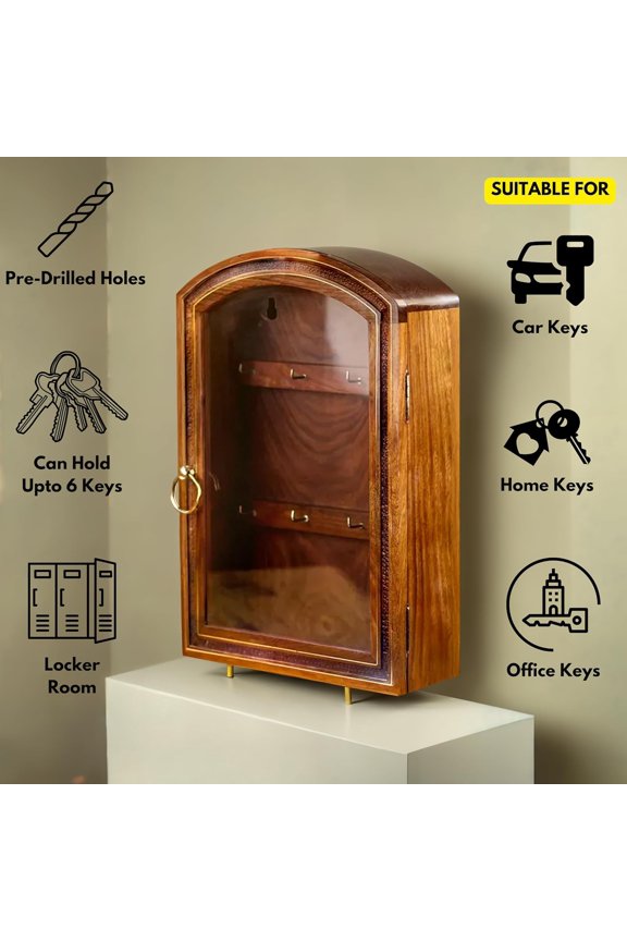 Wooden Hand Crafted Premium Decorative Beautiful Key Cabinet | Keys Box | Nautical Gifts