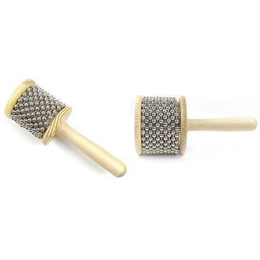 LOONELO Wooden Hand Cabasa With Stainless Steel, Hand