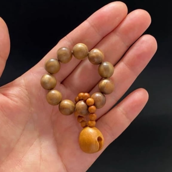 Wooden Handheld Meditation Natural Stress Relief Fidget Tool Pocket Worry Bead