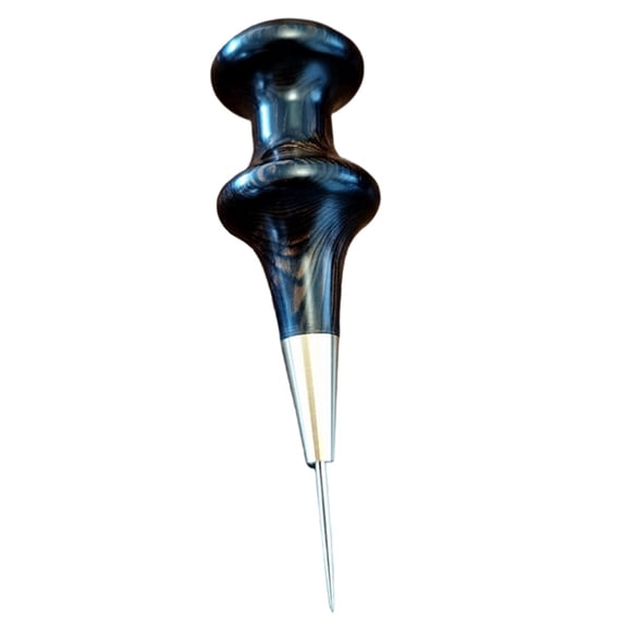 Wooden Handle Awl DIY Leather Punch Tool Round Hole Stitching Leather Craft Sewing Awl Handmade Punch Tools