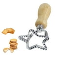 thumbnail image 1 of Wooden Handle Cookie Cutter Set Fluted Edge Pastry Mold For Making Decorative Cookies Dumplings And Pasta Edges Baking Tools For Holiday Treats And Party Snacks, 1 of 6