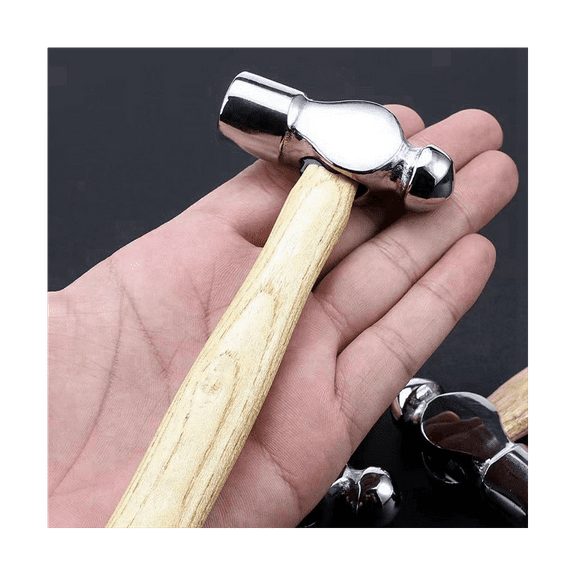 Wooden Handle Round Hammer Home Installation Small Walnut 0.25P Woodworking Mini Hand Tools