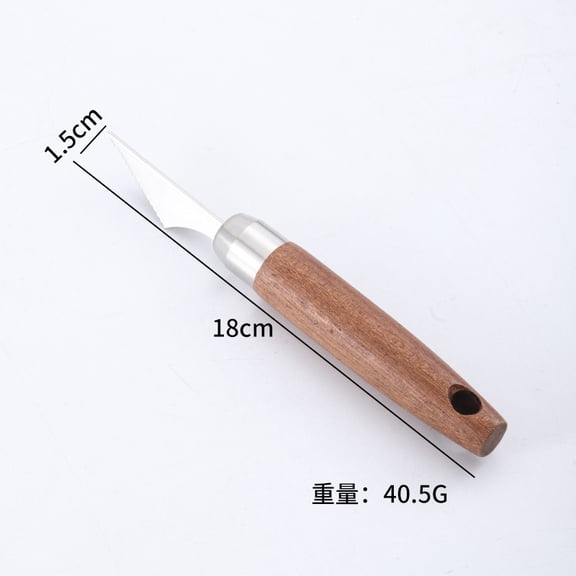 Wooden Handle Seafood Tool Set, Stainless Steel Shellfish Opener & Cleaner Kit